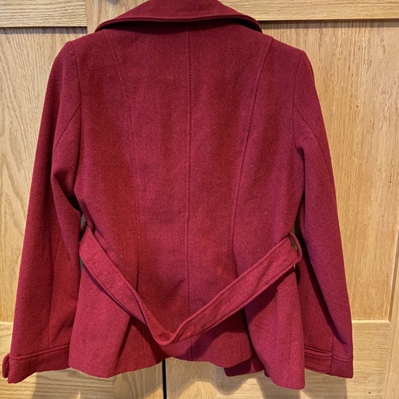 Red Pea Coat - Picture 2 of 7